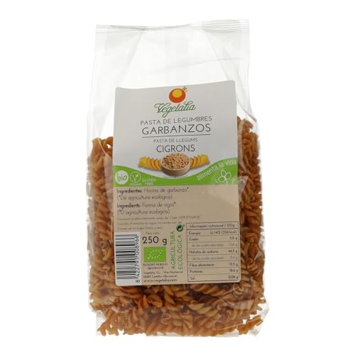 Espirales de Harina de Garbanzo | 100% Legumbre | Certificación ECO/Orgánico | Formato 250g