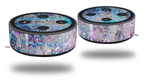 Skin Wrap Decal Set 2 Pack for Amazon Echo Dot 2 - Graffiti Splatter (2nd Generation ONLY - Echo NOT Included)