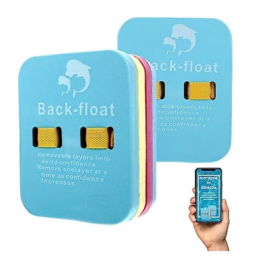 Flotadores de Espalda para Niños - Incluye Guía de Natación - Cinturón de Natación para Piscina - Niveles de Aprendizaje por Colores - Chaleco Salvavidas