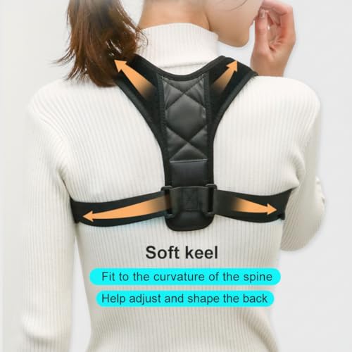 Posture Corrector for Men and Women Adjustable Back Brace for Spine Alignment, Shoulder and Clavicle Support, Breathable Back Straightener for Upper & Lower Back Pain Relief - Image 8