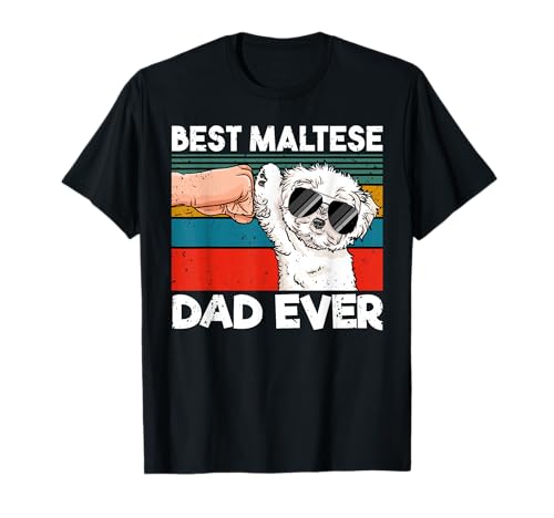 Best Maltese Dad Ever Ghettofaust Bester Malteser Papa T-Shirt