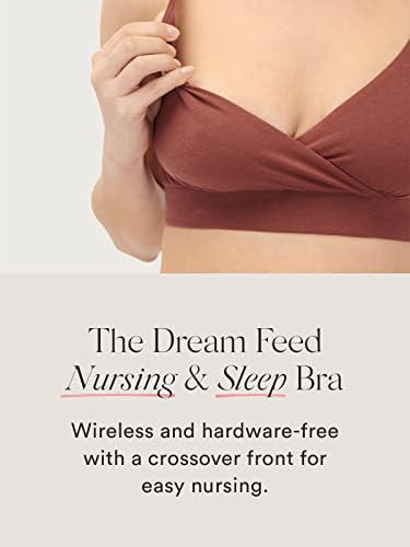 HATCH The Dream Feed and Sleep Bra - Wireless, No Hardware Nursing Bras - Maternity Bra with Crossover Front for Easy Nursing Accessibility - Breathable Premium Pima Cotton- Anise - Medium - Thumbnail 3