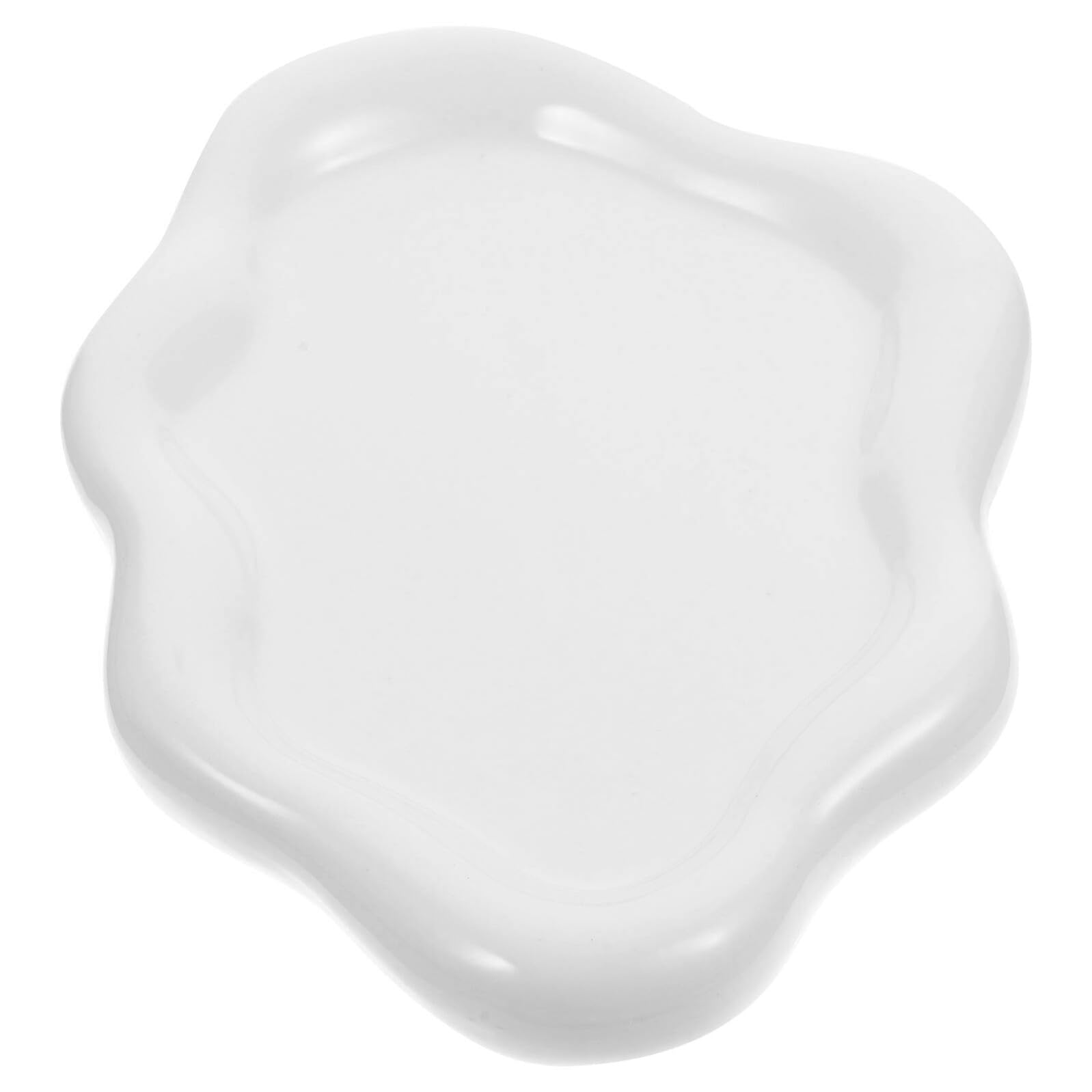 Gatuida Plateau Décoratif à Bijoux en Céramique Blanc, Rangement Élégant