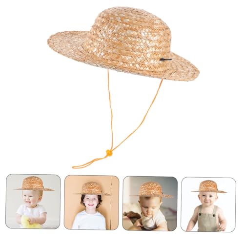 for Beach Sun Protection Lightweight Woven Outdoor Hat for Summer Activities and Travel Khaki4