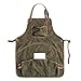 KJGHJ Bolsillo Delantal Ajustable Delantal Camuflaje Aire Libre Hogar Cocina Picnic Antiincrustante Ropa Trabajo Resistente Desgaste para Hombres Mujeres (Color : Army Green, Size : OneSize)