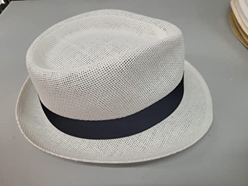 Chapeau de paille Cuban blanc mer plage de cérémonie 57 - 3