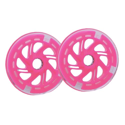 2 piezas de ruedas de entrenamiento para bicicleta PU luminosas con rodamientos para niños y estabilizadores antideslizantes para aprendizaje seguro y confiado de ciclismo miniatura 1