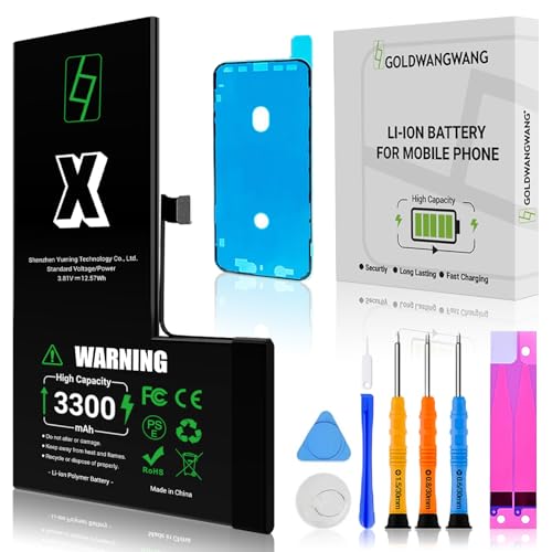 Batterie iPhone X compatible A1865 A1901 A1902 avec kit réparation complet