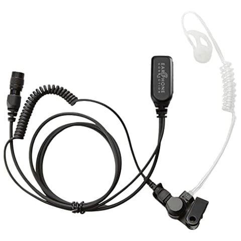 Radio Earpiece, Hawk Lapel Microphone, Quick Release Replacement, Earphone Connection, Fits Quick Release Adapters Cover