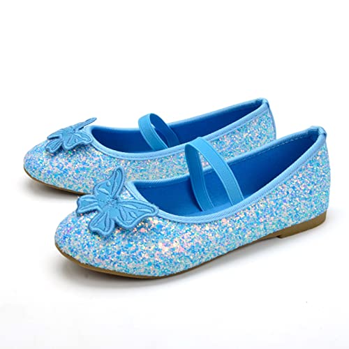 Children Shoes Flat Shoes Crystal Shoes with Sequins Bowknot Girls Dancing Shoes Toddler Girl Tennis Shoes Size 93