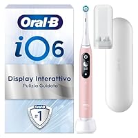 Oral-B Spazzolino Elettrico Ricaricabile iO 6N Rosa, 2 Testine Di Ricambio, 1 Custodia Da Viaggio. 1...