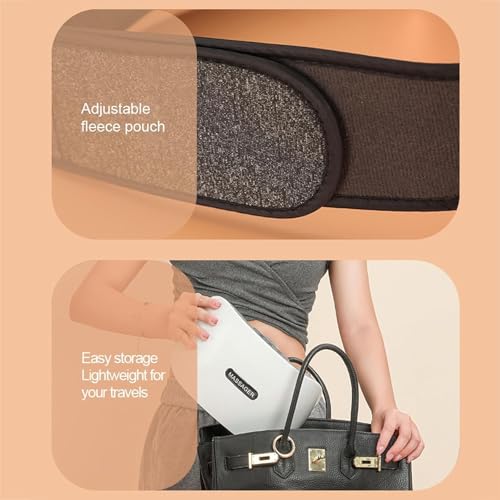 Abdominal Stomach Massager, Wireless Electric Slimming Belt with Extended 15mm Massage Head, Adjustable 3 Levels Intensity and 5 Modes, Forward and Reverse Kneading,15min Timer, for Dysmenorrhea