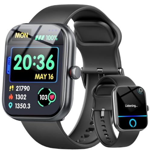 Image of Smart Watch for Women Men, Alexa Built-in, Smartwatch for iPhone & Android Bluetooth Call, 1.91 inch HD Fitness Tracker with Heart Rate /SpO2 /Sleep Monitor, IP68 Waterproof, Fitness Watch 100+ Sports Modes