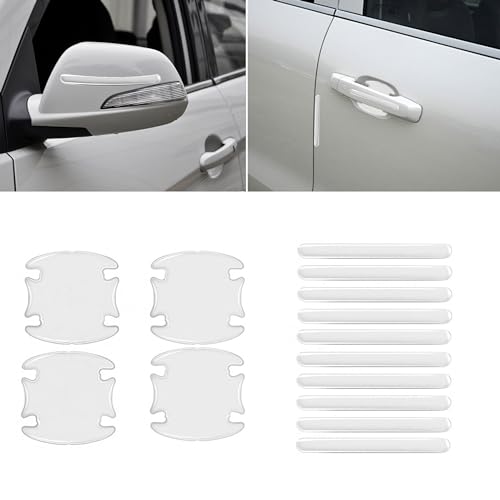 Generic 14 PCS Car Door Handle Scratch Protector,Universal Waterproof Anti-Scratches Car Door Cup Protector Transparent 14