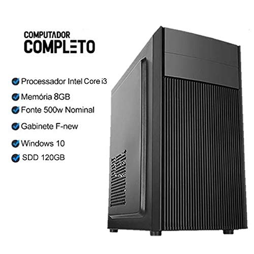 Computador Completo Intel Core i3 8gb SSD 120GB Monitor Hdmi