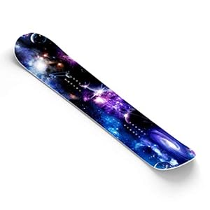 Snowboard Wrap Graphic Sticker Skin Cover – Includes Breakaway Knife – Universal Fit up to 65 inches and 14 inches Wide – Galaxy Milkway Space Nebula