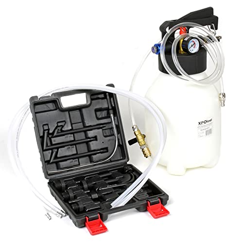 WilTec Appareil de Remplissage d’Huile - réservoir 6 l - avec 13 adaptateurs ATF - pour Boîte de Vitesses Modernes Vidange du Moteur