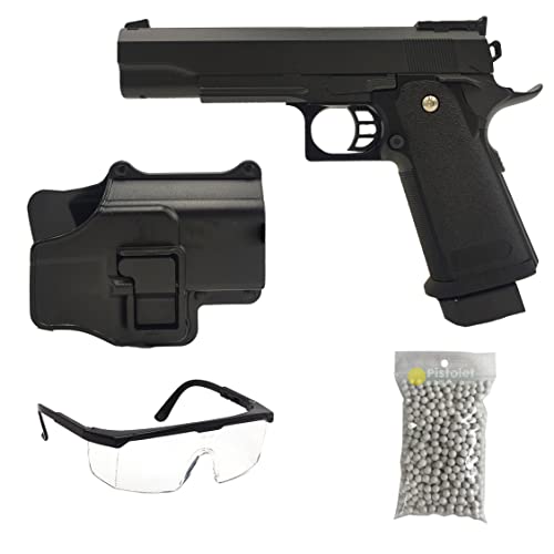Saigo Defense Pack Airsoft Pistolet Modèle High Capa+ à Ressort/Matière: Métal/Puissance 0.5 Joule/Livré avec Accessoires