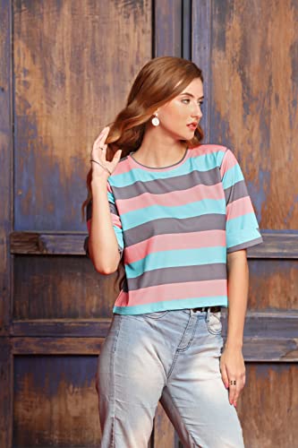Image of GRECIILOOKS T Shirt for Women | Women T Shirt | T Shirt Women | Casual Loose Fit | Oversized T Shirt for Women | T-Shirt for Women