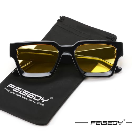 Image of FEISEDY Vintage Small Sunglasses Oval Slender Metal Frame Candy Colors B2277