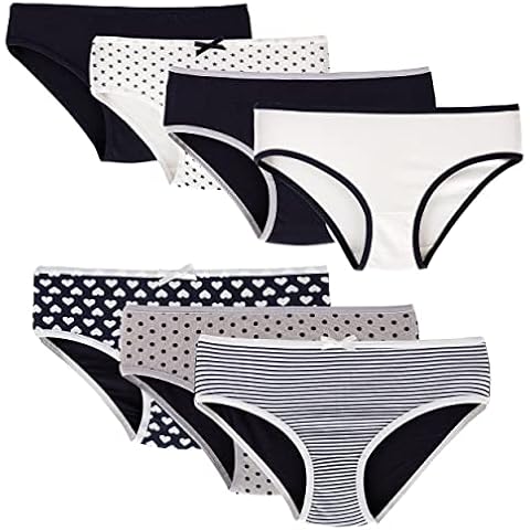 LOREZA ® 7 Girls Briefs with Different Motifs - Soft and Comfortable Material Cotton -Type 1 - 8-9 years Cover