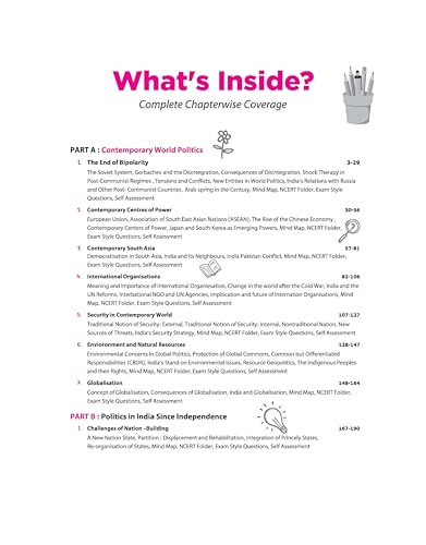 Image of Arihant All in One Political Science Class 12 for CBSE Exam 2026-27 | NCERT Based Complete Theory, Practice Exercises, CBQs, A-R, Sample Papers & Mind Maps | Revised Edition as per Syllabus