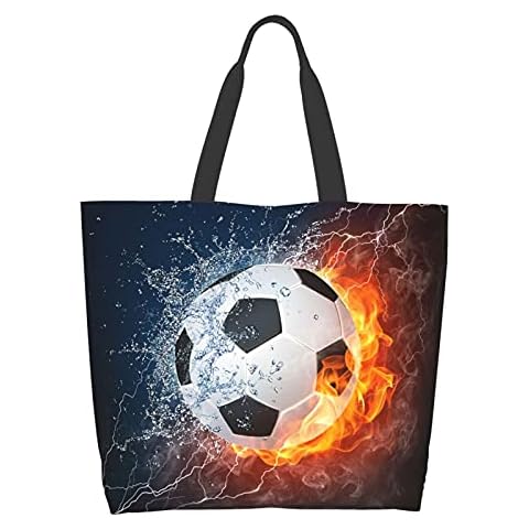 Famame Canvas Tote Bag Large Women Casual Shoulder Bag Handbag Reusable Shopping Grocery Bag Size: One Size Cover