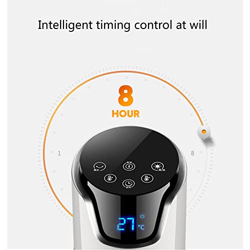 Keramische ventilatorkachel, draagbare ventilatorkachel, verstelbare thermostaat, stil, verticaal, energiezuinige verwarming, 2000 W, geschikt voor ruimtes tot 30 m2, kantelbeveiliging, - Afbeelding 4