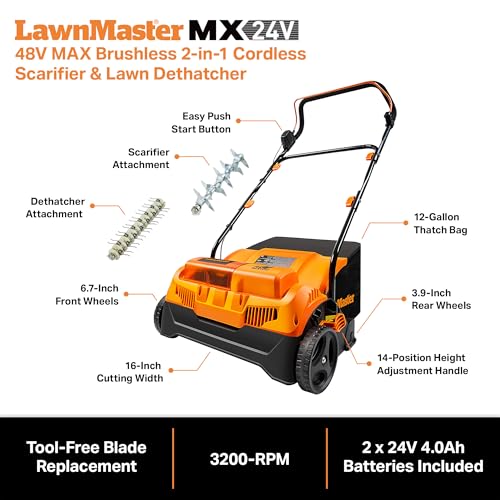 LawnMaster 48V MAX Brushless 16” 2-in - Additional View
