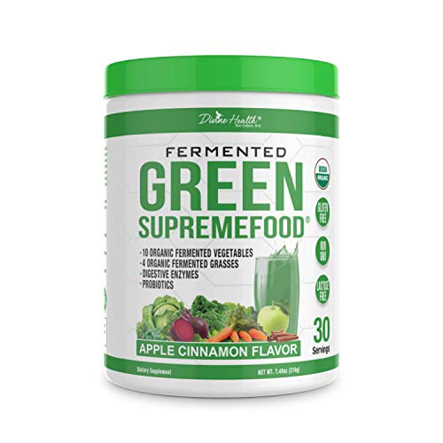 Fermented Green Supremefood® by Divine Health & Dr. Don Colbert MD - 30 Day Supply - Made in USA - USDA Organic - Includes Vegetables, Probiotics, Enzymes, Herbs & Fiber - Easy on Digestive Tract