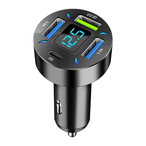 Carregadores de Automóveis para Telemóveis | 66W Carregamento Rápido 12V Adaptador de Carro Para Tel