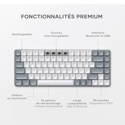 Clavier Mécanique 75% SM1 Satechi QWERTY US Bluetooth Rechargeable - 4