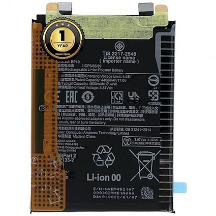 Image of BP49 Battery for Xiaomi Poco F4 5G Battery (4500mAh) Battery with 1 Year Warranty***(ZZ59)