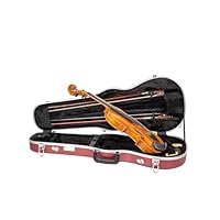 Crossrock CRA400VFRD 4/4 volledige grootte vioolkoffer, ABS gegoten rugzakstijl met ritssluiting in rood