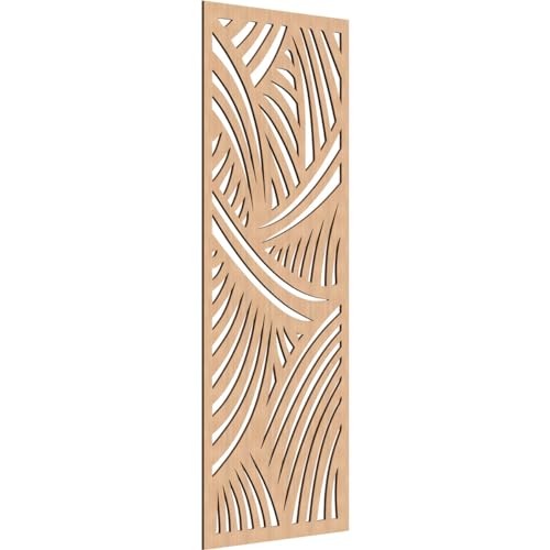 Image of 25 3 /8 inchW x 64 3 /8 inchH x 1 /4 inchT Chester Decorative Fretwork Wood Wall Panels, Hickory