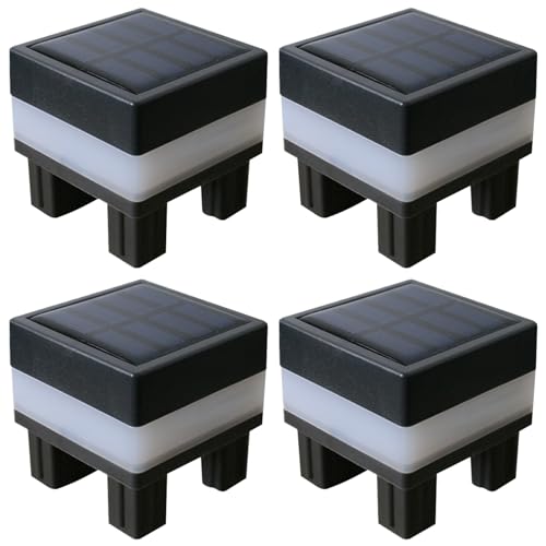 Lampe post solaire extérieur pour clôture et poteau de jardin bicolore