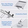 Gogoonike Laptop Stand for Desk, Adjustable Laptop Riser, Metal Foldable Computer Stand Holder Portable Notebook Mount, Ventilated Cooling Printer Stand Compatible with 10-15.6” Laptops #5