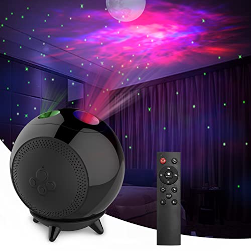 Proyector LED Moon Star, luz nocturna LED con nebulosa de 5 niveles ajustable y ajuste de sincronización para dormitorio de niños, decoración de fiesta, guía de regalos para adultos y niños Cover