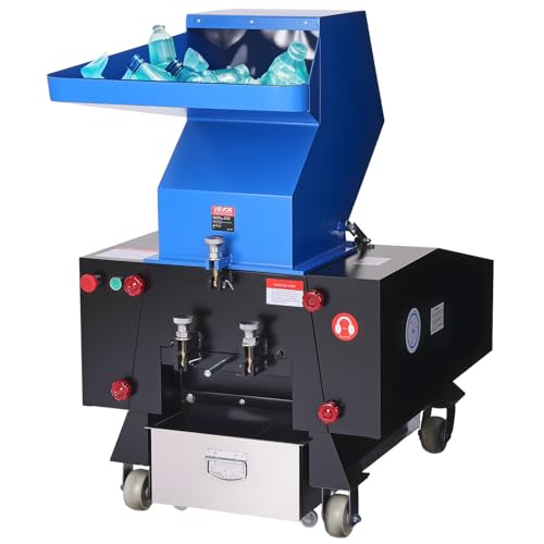 VEVOR Plastic Shredder Crusher, 5.5HP/4.0KW Plastic Bottle