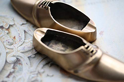 Handmade Ashtray Smoking Ash Tray Ash Holder For Smokers Creative Retro Brass Shoes Smoke Tray Personalized Gifts Home Decoration 12.54.83Cm #TOP5