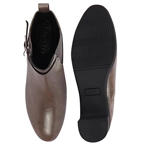 Image of FAUSTO Women Flared Heel Boots