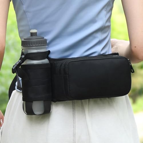 Pochete de garrafa de água – Pochete ajustável, bolsa de corrida resistente à água, bolsa de quadril
