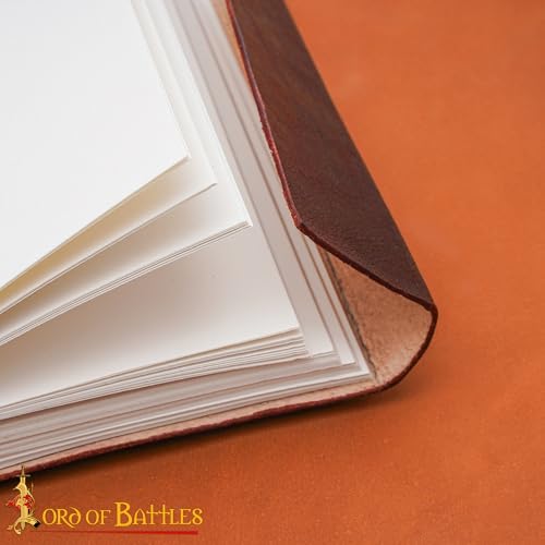 Carnet de notes en cuir véritable avec pierre verte idée cadeau vintage - 6