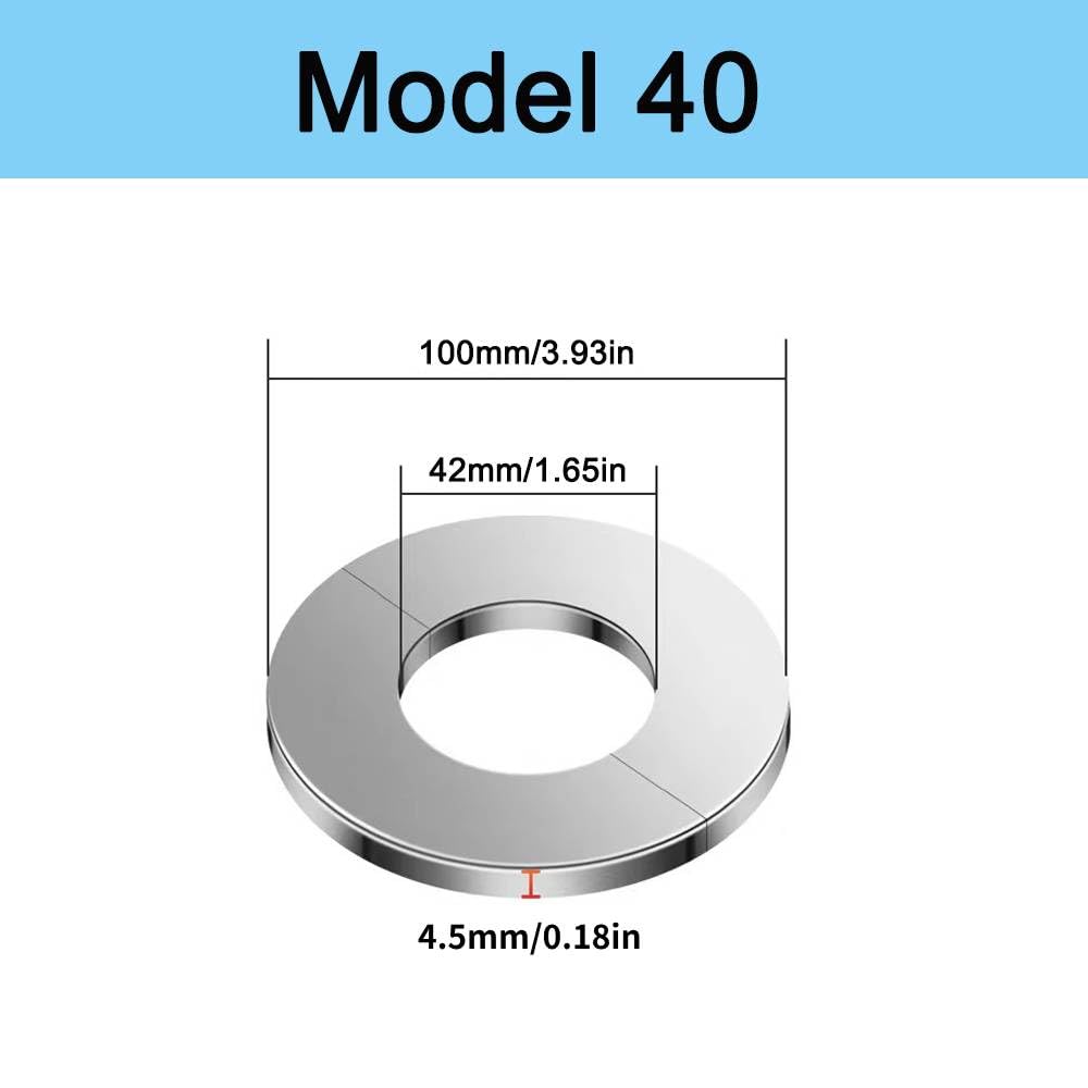 Flange divisibili autoadesive da parete, copertura per tubi in acciaio inossidabile, piastra collare rotonda rosone per rubinetto per doccia da 42mm di diametro esterno, cucina, tubi del WC