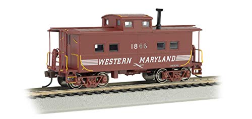 Caboose Western Maryland lettrage rapide marron wagon de queue HO