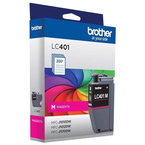 Image of Brother Genuine LC401M Standard-Yield Magenta Ink Cartridge
