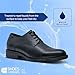 Shoes for Crews Senator, Men's Soft Toe Uniform Dress and Work Shoes, Slip Resistant, Water Resistant, Black, Size 8 Wide