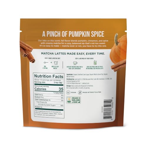 Image of Jade Leaf Matcha Latte Mix, Pumpkin Spice, 91g / 3.2oz