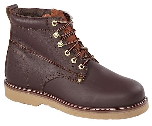 Image of Rhino 61M28 6 inch Plain Toe Leather Work Boot - Brown (10)