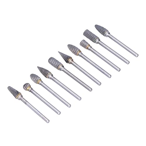 10 Puntas Rotativas Carburo Tungsteno con Caja Plástica miniatura 5